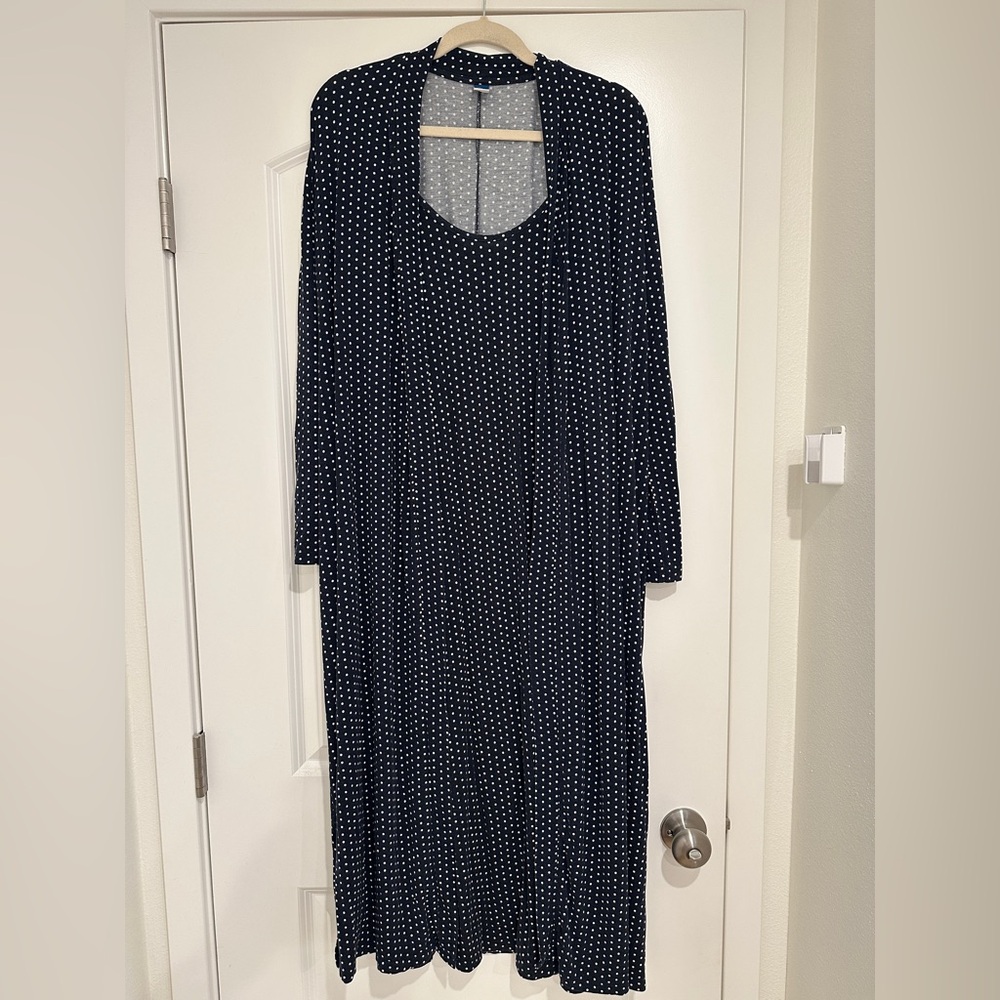 Old Navy Black and White Polka Dot Pajama Set